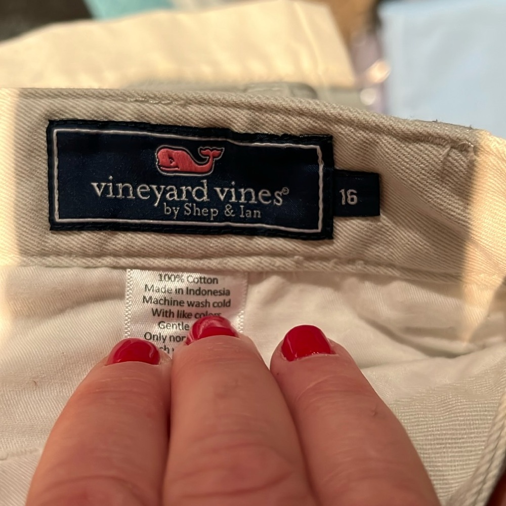 boys size 16 shorts.  Vineyard Vines.